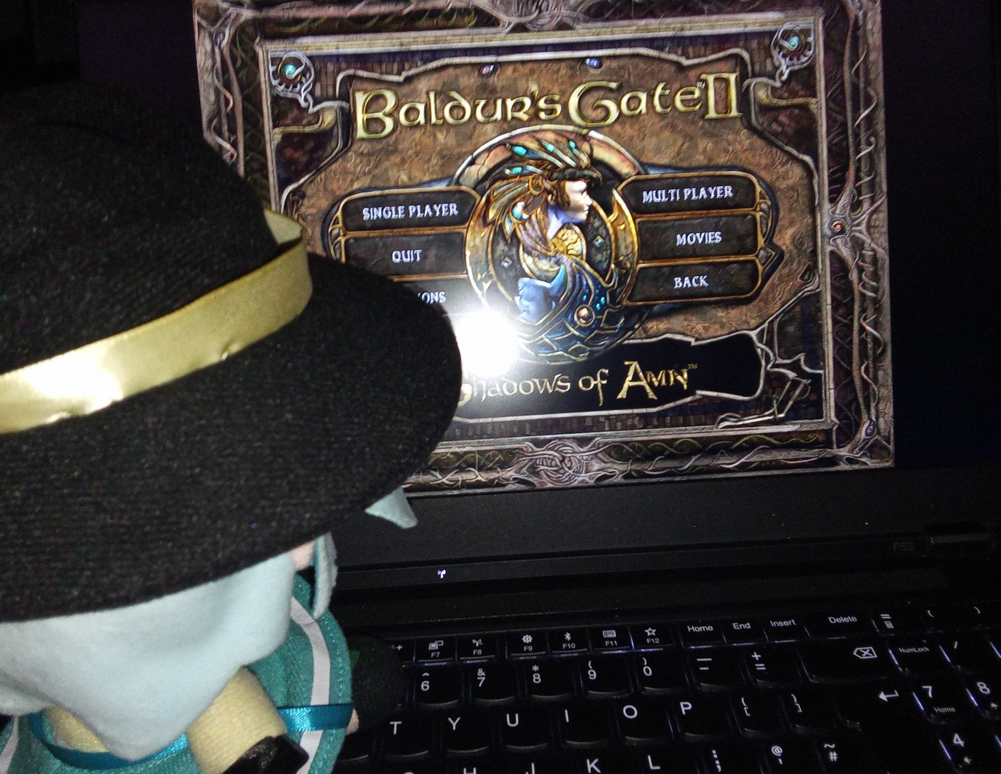 She's playing Baldur's Gate II, and you should too!